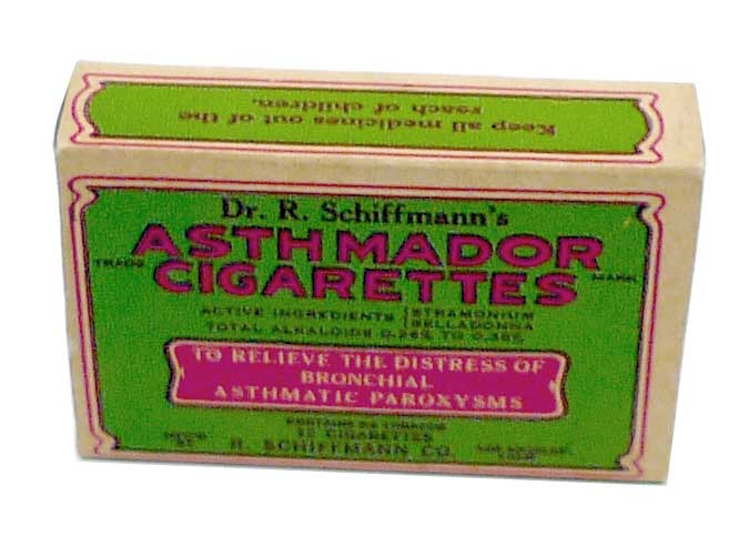 Asthmador, cigarrillos para asm&aacute;ticos