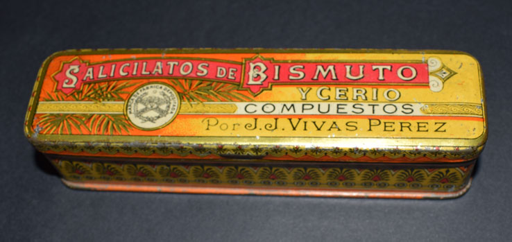 Salicilatos de bismuto y cerio compuestos