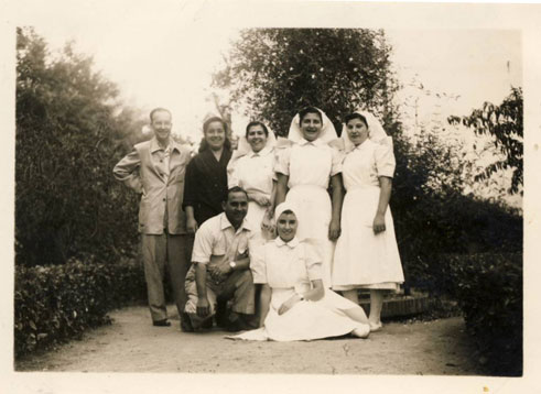 Equipo de enfermería del antiguo Hospital Sanjurjo (Valencia)