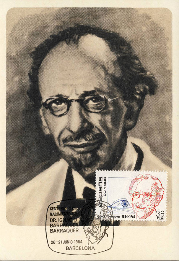 Tarjeta máxima primer día Ignacio Barraquer Barraquer