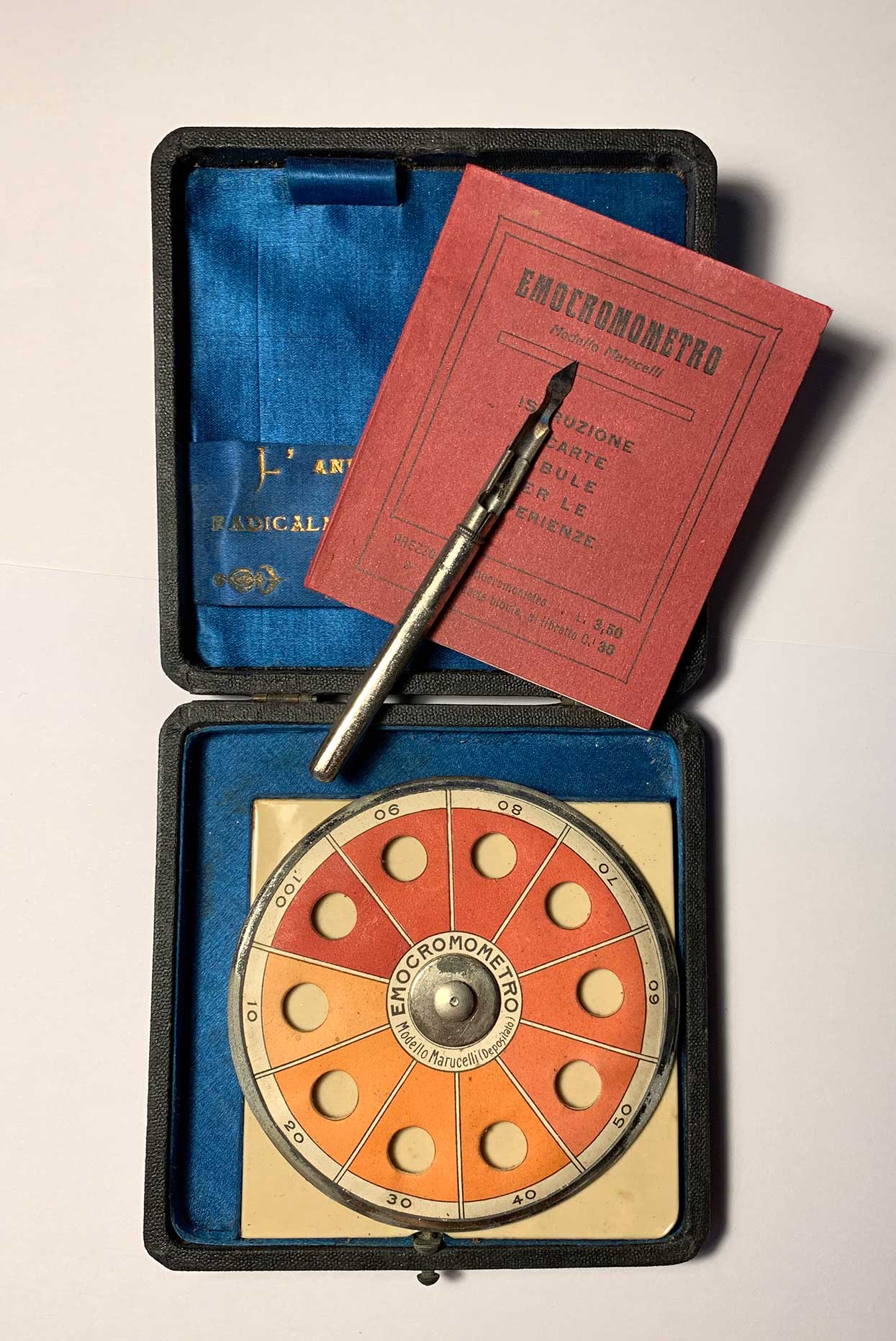 Hemocromómetro o hemoglobinómetro Marucelli