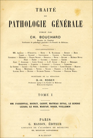 Bouchard, Traité de Pathologie générale
